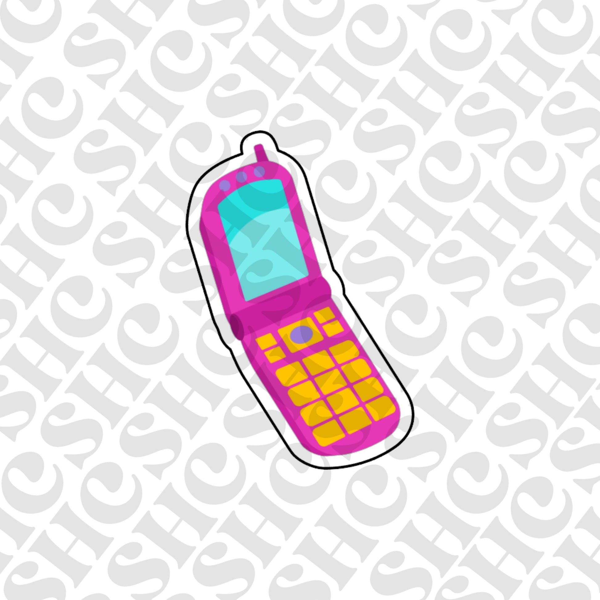 DONE TO ORDER: Flip Phone Cookie Cutter - SHCreations