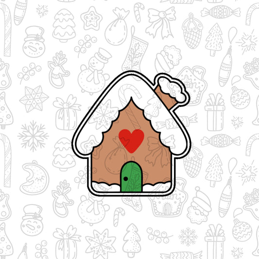 DONE TO ORDER: Gingerbread House 3 Cookie Cutter - SHCreations