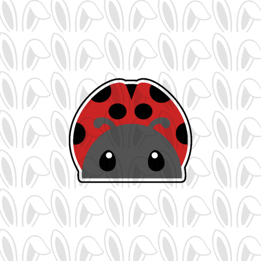 DONE TO ORDER: Ladybug Peeker Cookie Cutter - SHCreations