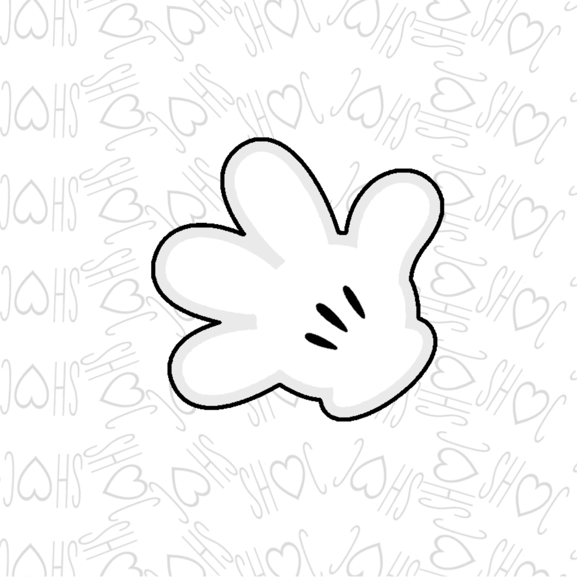 DONE TO ORDER: Mouse Glove Cookie Cutter - SHCreations