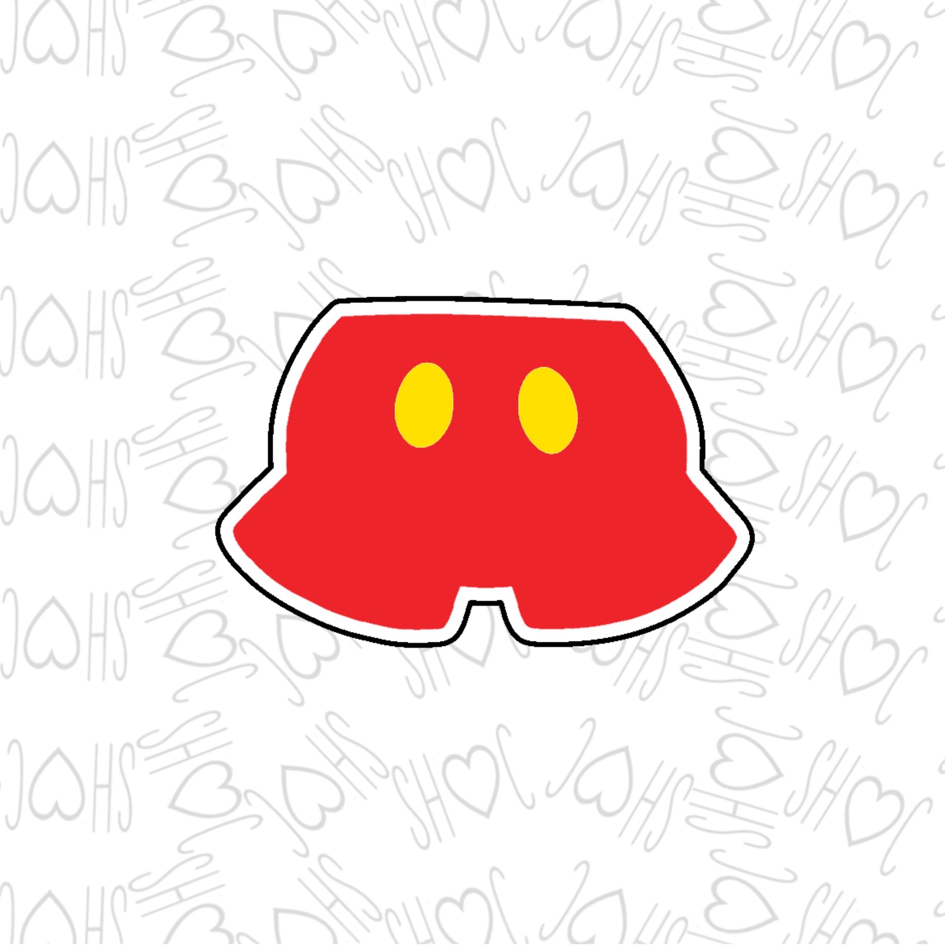 DONE TO ORDER: Mouse Pants Cookie Cutter - SHCreations