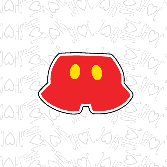 DONE TO ORDER: Mouse Pants Cookie Cutter - SHCreations