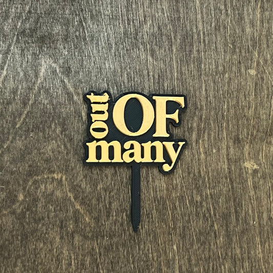 DONE TO ORDER : "Out of Many, One People" Cake Topper - Celebrate Jamaica’s Motto with Style - SHCreations