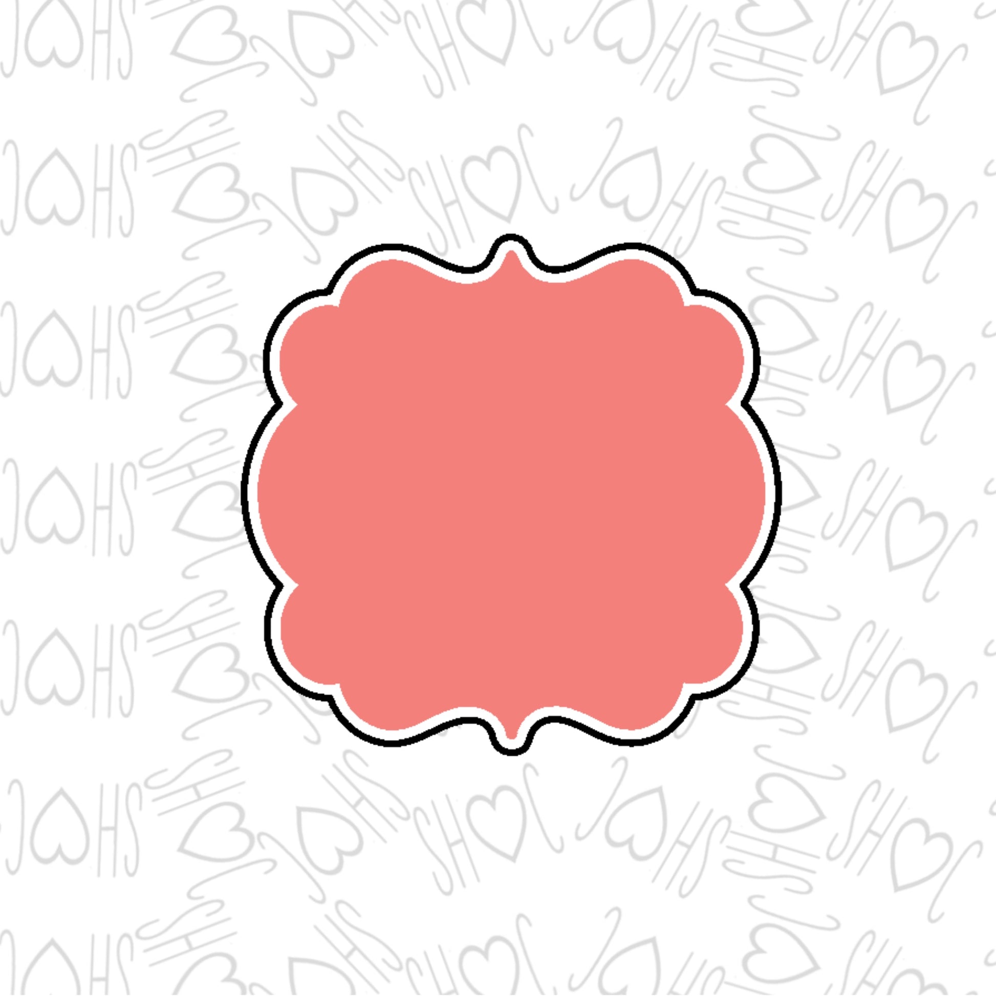 DONE TO ORDER: Plaque 5 Cookie Cutter - SHCreations