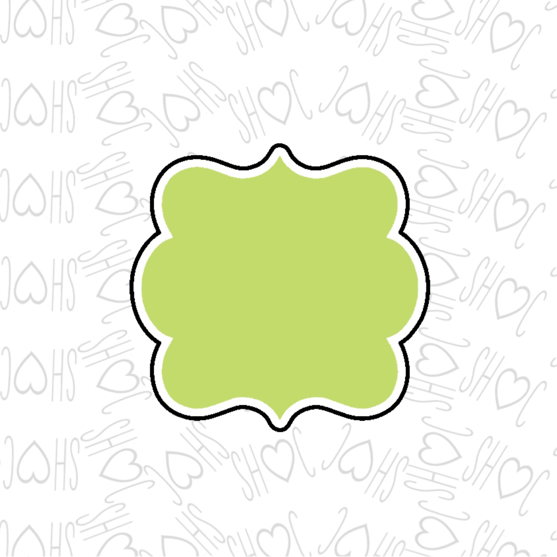 DONE TO ORDER: Plaque 6 Cookie Cutter - SHCreations