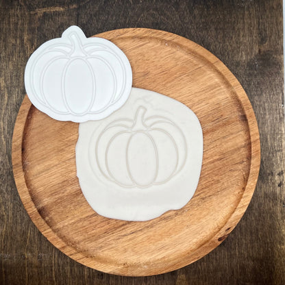 DONE TO ORDER: Pumpkin Cookie Cutter + Fondant Stamp - SHCreations