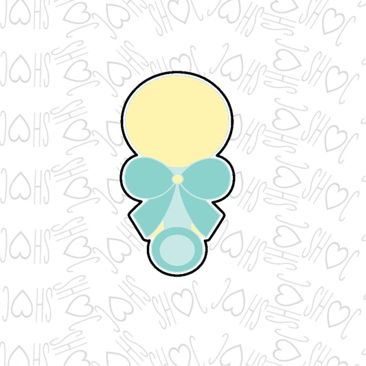 DONE TO ORDER: Rattle w/bow 1 Cookie Cutter - SHCreations