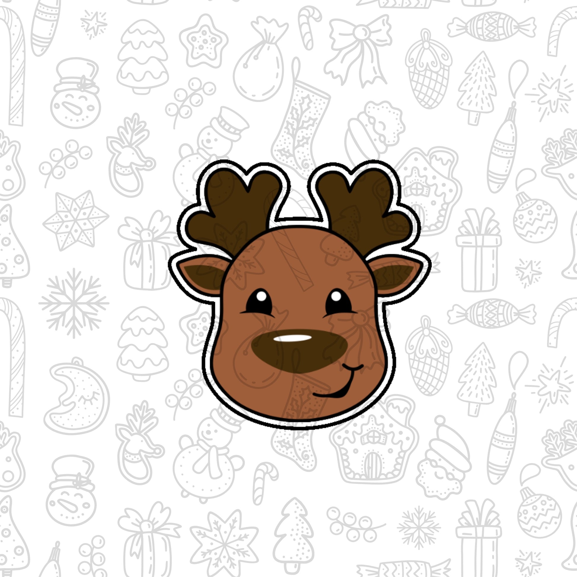 DONE TO ORDER: Reindeer 2 Cookie Cutter - SHCreations