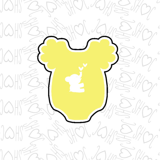 DONE TO ORDER: Ruffle Onesie 2 Cookie Cutter - SHCreations