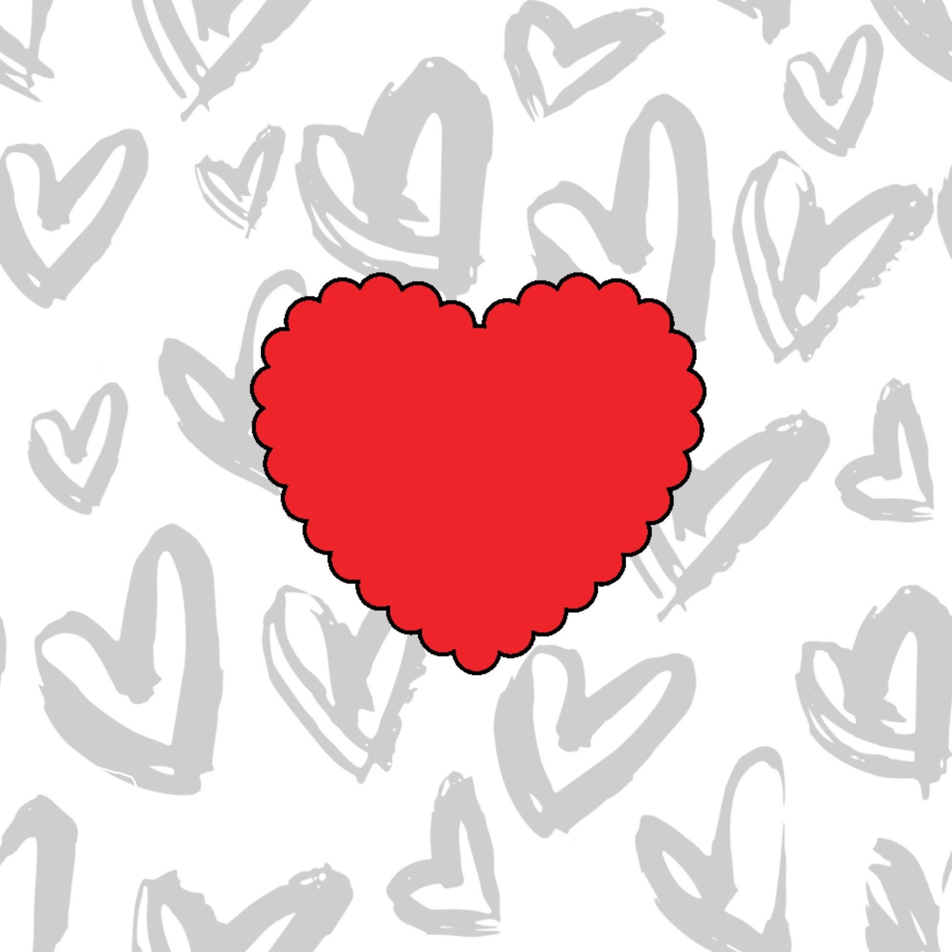DONE TO ORDER: Scallop Heart 2 Cookie Cutter - SHCreations