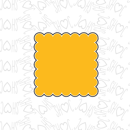 DONE TO ORDER: Scallop Plaque Cookie Cutter - SHCreations
