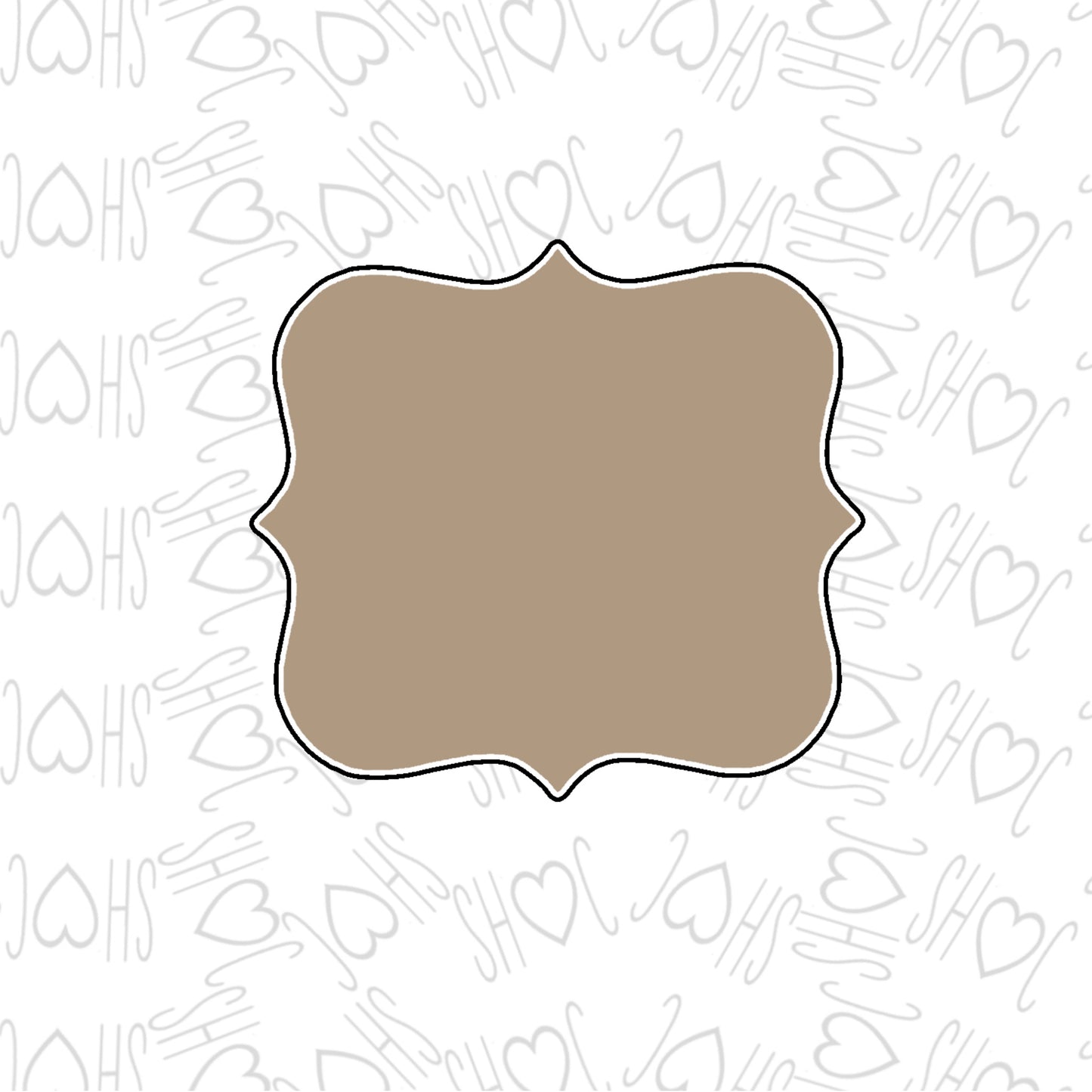 DONE TO ORDER: Square Plaque Cookie Cutter - SHCreations