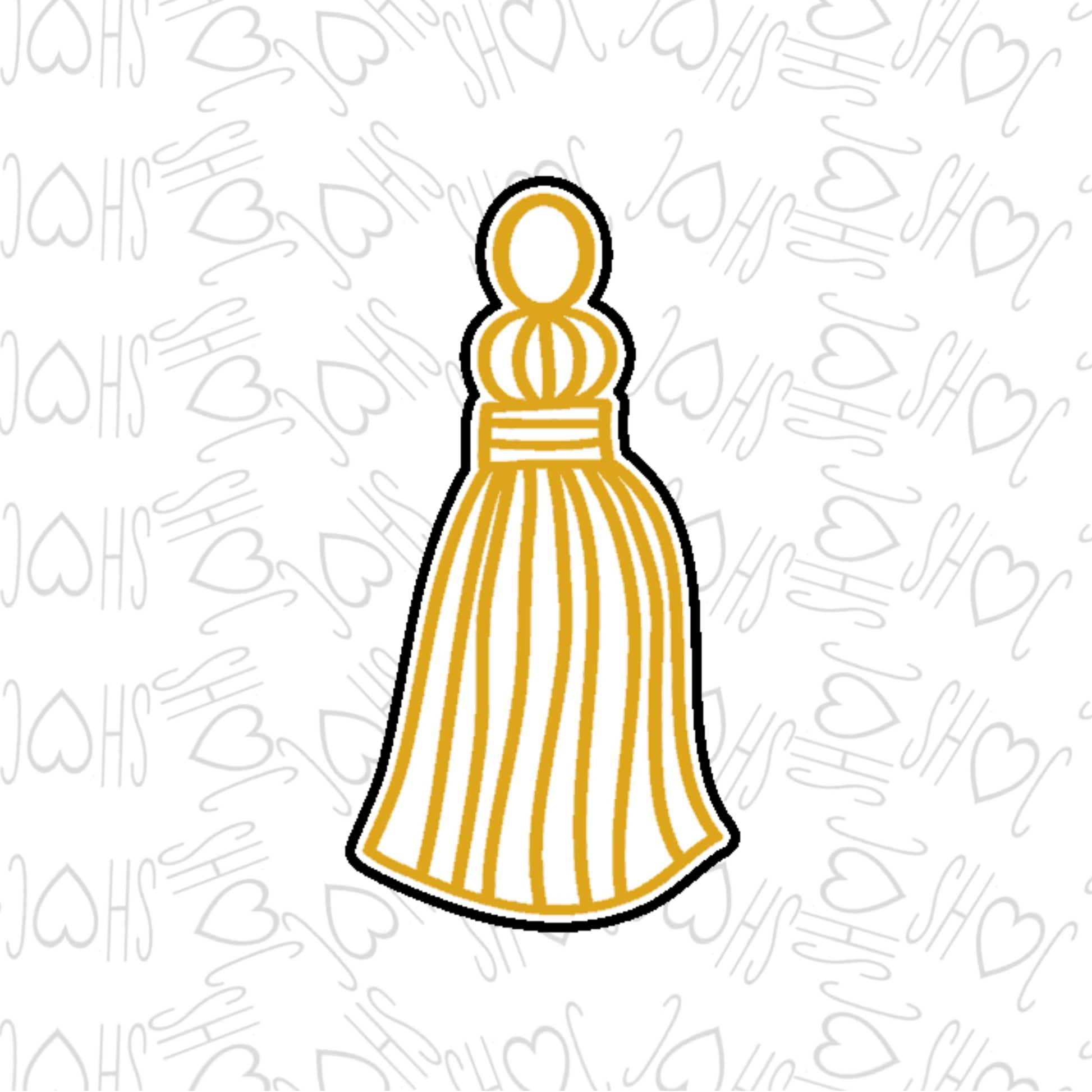 DONE TO ORDER: Tassel 3 Cookie Cutter - SHCreations
