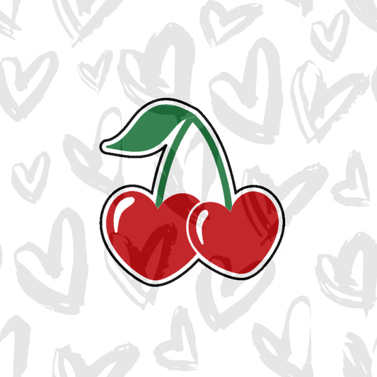 DONE TO ORDER: Valentine (Heart) Cherry Cookie Cutter - SHCreations
