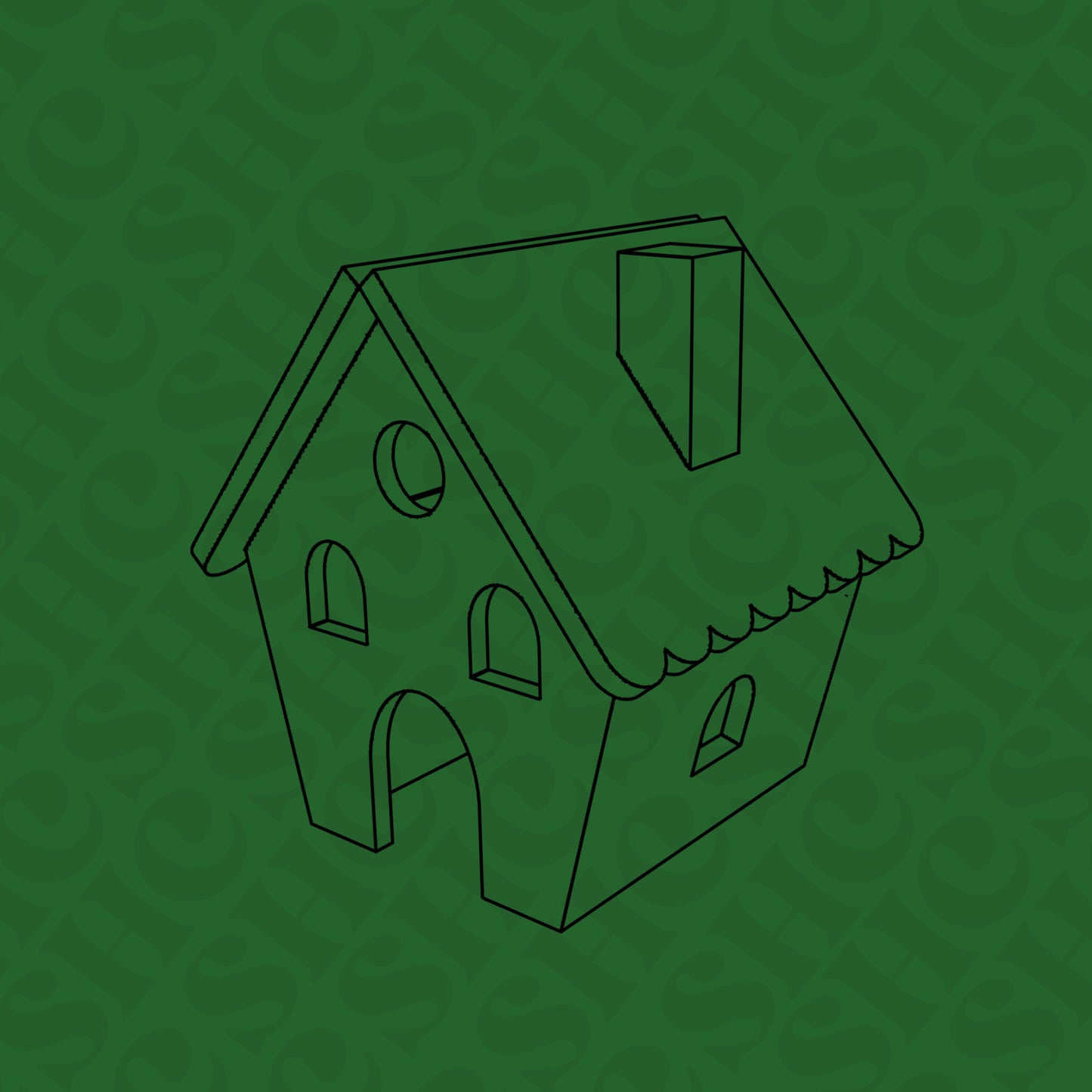 DONE TO ORDER: Gingerbread House Cookie Cutter - SHCreations
