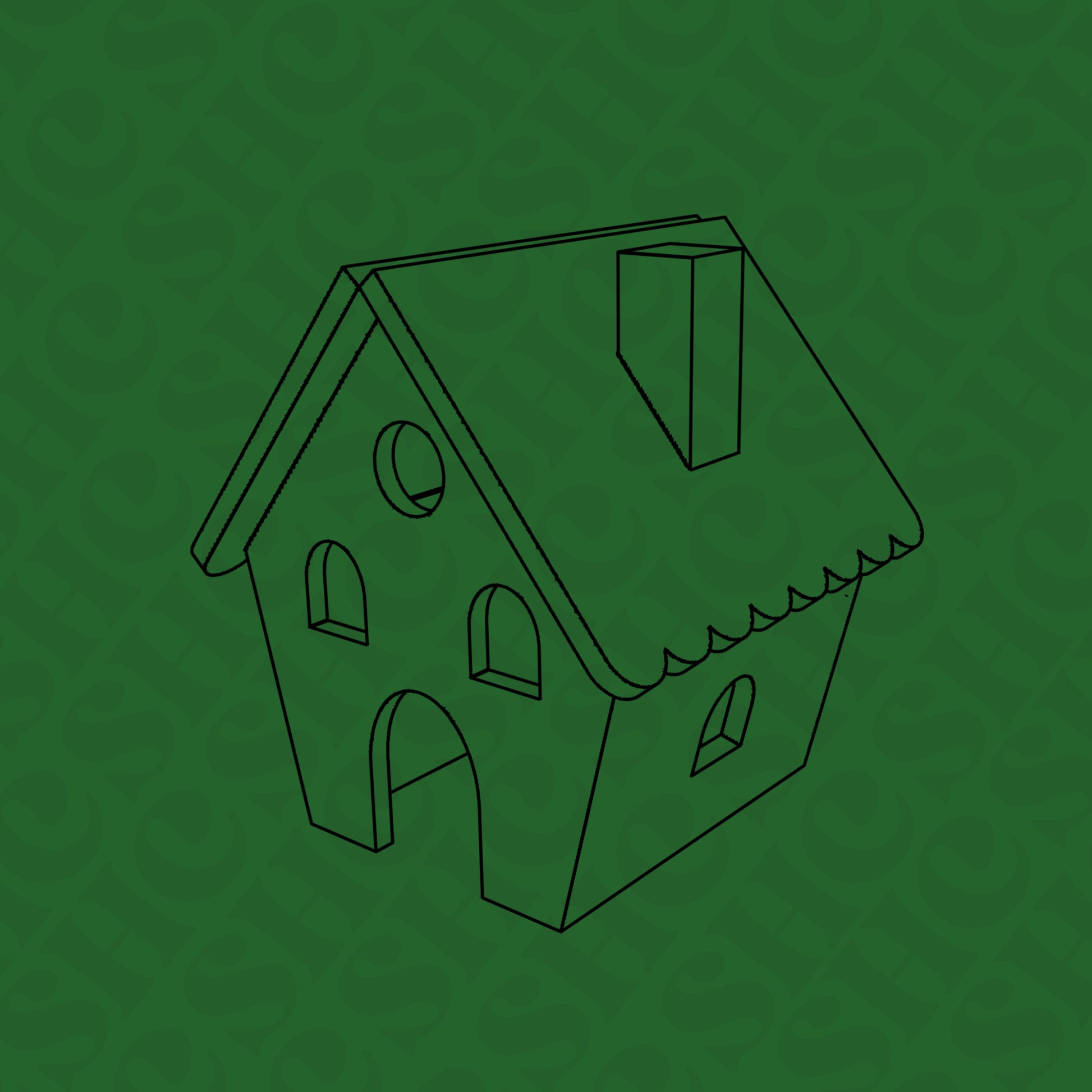 DONE TO ORDER: Gingerbread House Cookie Cutter - SHCreations