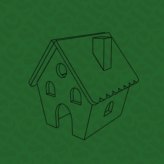 DONE TO ORDER: Gingerbread House Cookie Cutter - SHCreations
