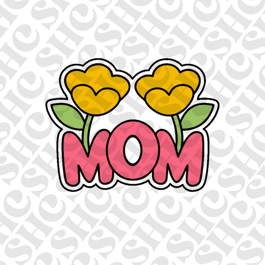 DONE TO ORDER: Floral Mom 2 Cookie Cutter - SHCreations
