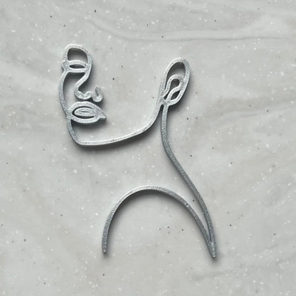 DONE TO ORDER : Line Art Face Cake Charm - SHCreations