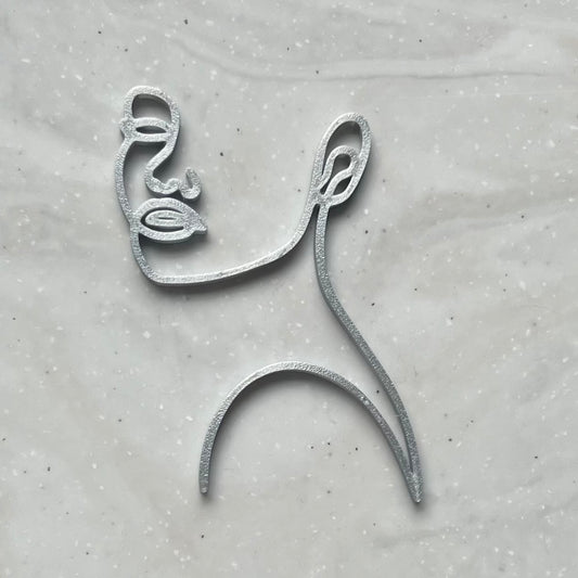 DONE TO ORDER : Line Art Face Cake Charm - SHCreations