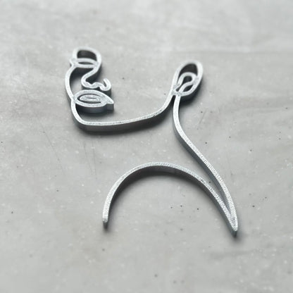 DONE TO ORDER : Line Art Face Cake Charm - SHCreations