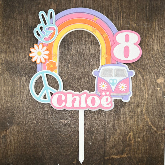 Custom Groovy Cake Topper - SHCreations