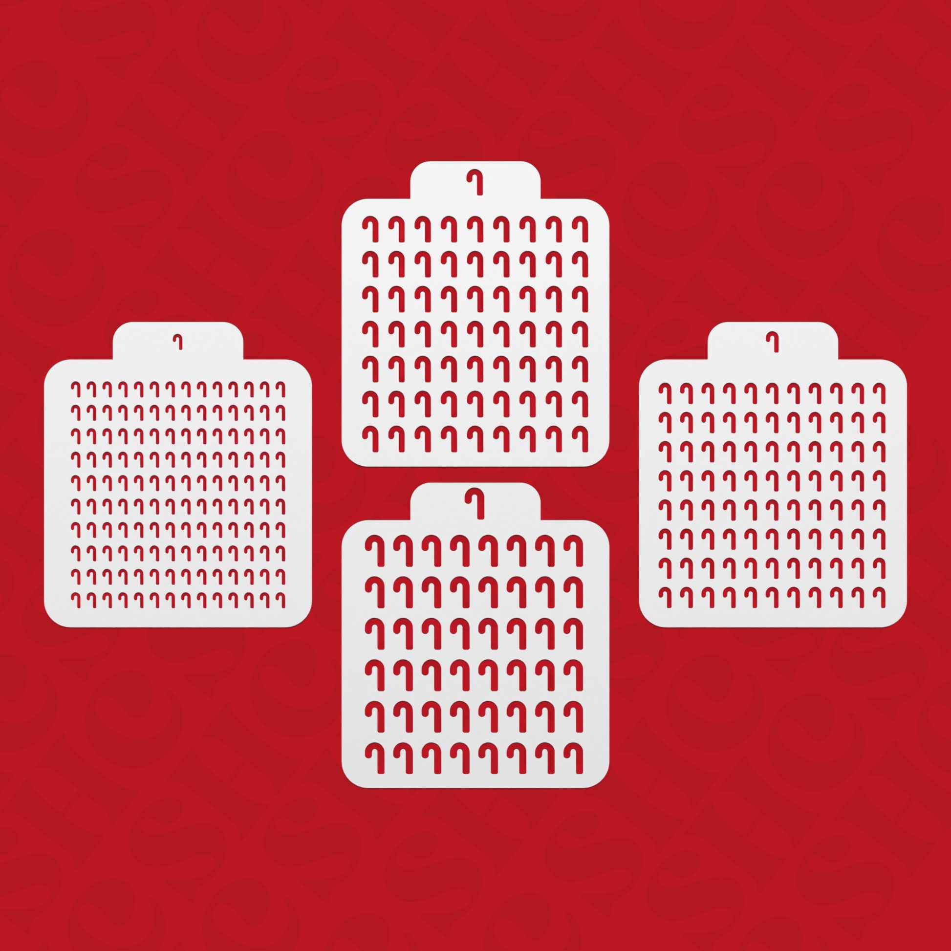 DONE TO ORDER: Candy cane Sprinkle Stencil - SHCreations