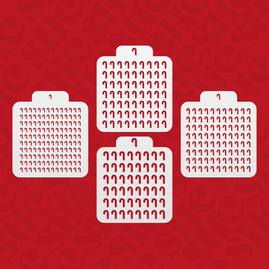 DONE TO ORDER: Candy cane Sprinkle Stencil - SHCreations
