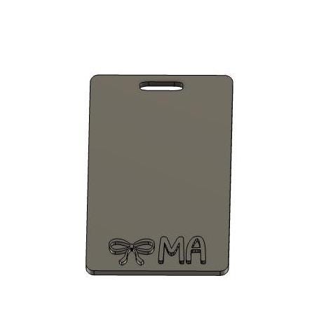 3D Bow MA Badge Holder STL, Badge Mate STL, Medical Assistant Badge Holder, Badge reel stl, badge reel Stl, healthcare worker Stl