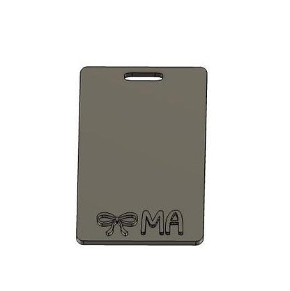 3D Bow MA Badge Holder STL, Badge Mate STL, Medical Assistant Badge Holder, Badge reel stl, badge reel Stl, healthcare worker Stl