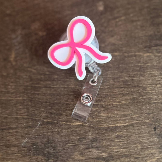 3D Coquette Bow Badge Reel - SHCreations