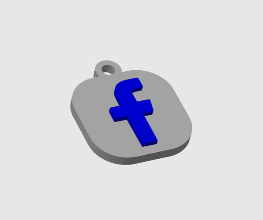3D Social Media Nfc Keyring STL File, NFC Keychain, 3D printed keyring stl, nfc Style keychain stl, 3d printed keychain stl, 3d keyring stl