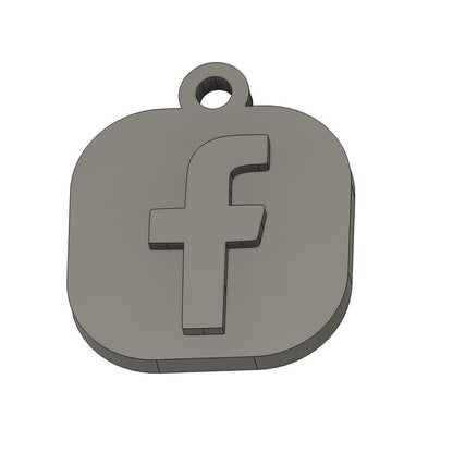 3D Social Media Nfc Keyring STL File, NFC Keychain, 3D printed keyring stl, nfc Style keychain stl, 3d printed keychain stl, 3d keyring stl