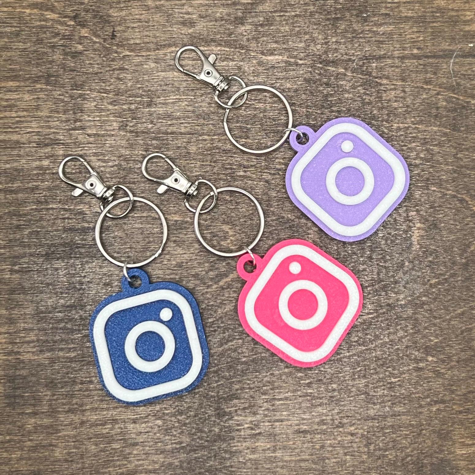 3D Social Media Nfc Keyring STL File, NFC Keychain, 3D printed keyring stl, nfc Style keychain stl, 3d printed keychain stl, 3d keyring stl