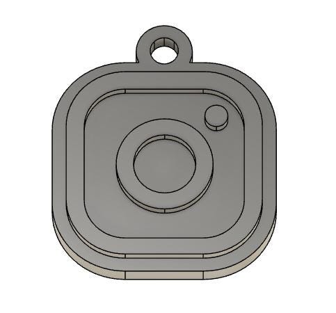 3D Social Media Nfc Keyring STL File, NFC Keychain, 3D printed keyring stl, nfc Style keychain stl, 3d printed keychain stl, 3d keyring stl
