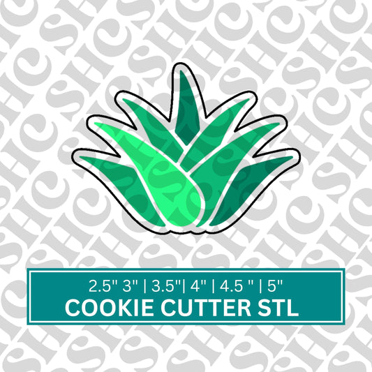 Agave STL | Cactus Cookie Cutter STL | Agave Cookie Cutter | Cactus Party Favor | Fiesta Theme Cookie Cutter
