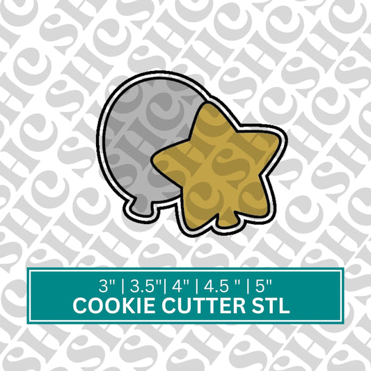Balloons Cookie Cutter STL, New Years Balloons Cookie Cutter STL, Celebration Balloons Stl, New Years Stl, Party Balloons Stl