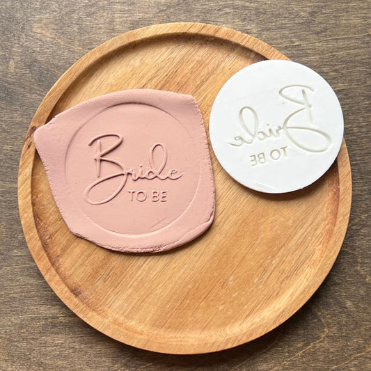 Bride-to-Be Fondant Embosser STL, Bridal Debosser, Bride to Be Stamp, Bride, 2024 Bride STL, Bridal Cookies, Wedding Cookies, Bachelorette