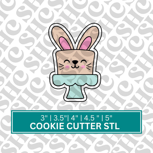 Bunny Cake Cookie Cutter STL | Spring Cookie Decor | Easter Treats Stl | Easter Bunny Cookie Cutter | Easter Egg Cookie STL |Bunny Treat Stl