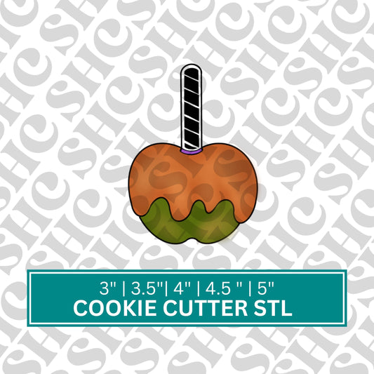 Candy Apple Cookie Cutter STL, 3D Printable Apple Treat Design, 3D Printable Candy Apple Cookie Cutter STL | Fun Baking Tool,