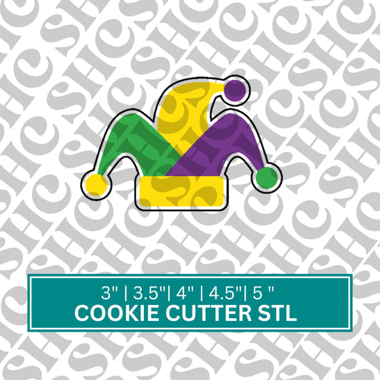 Carnival Fleur De Lis STL FILE | Masquerade Cookie Cutter, STL File | Carnival Cookie Cutter