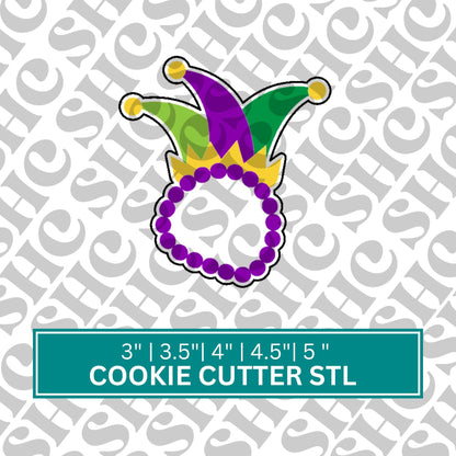 Carnival Plaque STL FILE | Festival Cookie Cutter, STL File , Masquerade Plaque Cookie Cutter