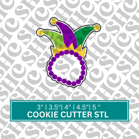 Carnival Plaque STL FILE | Festival Cookie Cutter, STL File , Masquerade Plaque Cookie Cutter