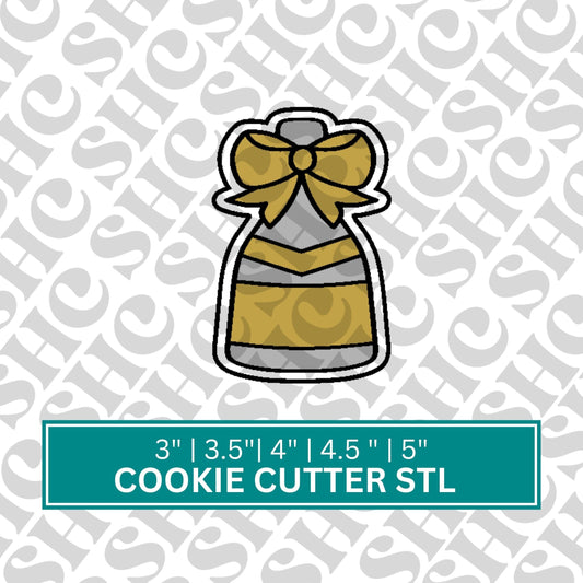 Champagne Bottle Cookie Cutter STL, New Years Cookie Cutter STL, New Years Eve Party 3D Cutter, New Years Stl, Champagne Bottle Stl
