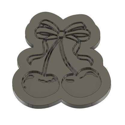 Cherry Embosser & Cookie Cutter | Cherries Embosser | Valentine's Cookies | Valentine Embosser | Valentine Debosser | Vday Cookies