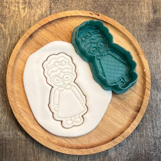 Christmas Jammies Cookie Cutter + Fondant Stamp Set | Holiday Fondant Stamp STL | Christmas Cookie Cutter, Christmas Fondant Stamp