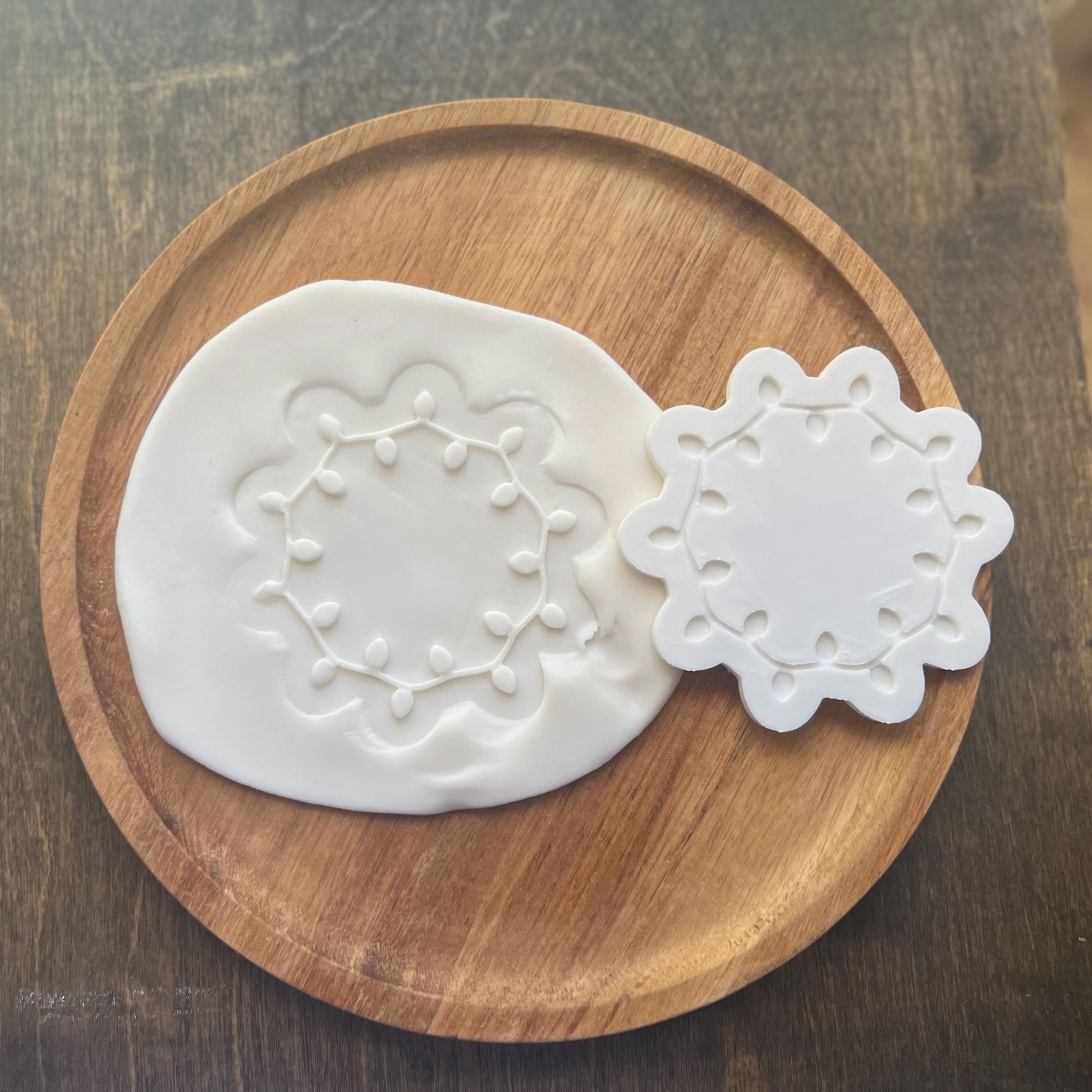 Christmas Lights Fondant Embosser, Lights Cookie Cutter STL, Lights Frame Embosser, Xmas Cookies, Xmas Fondant Stamp