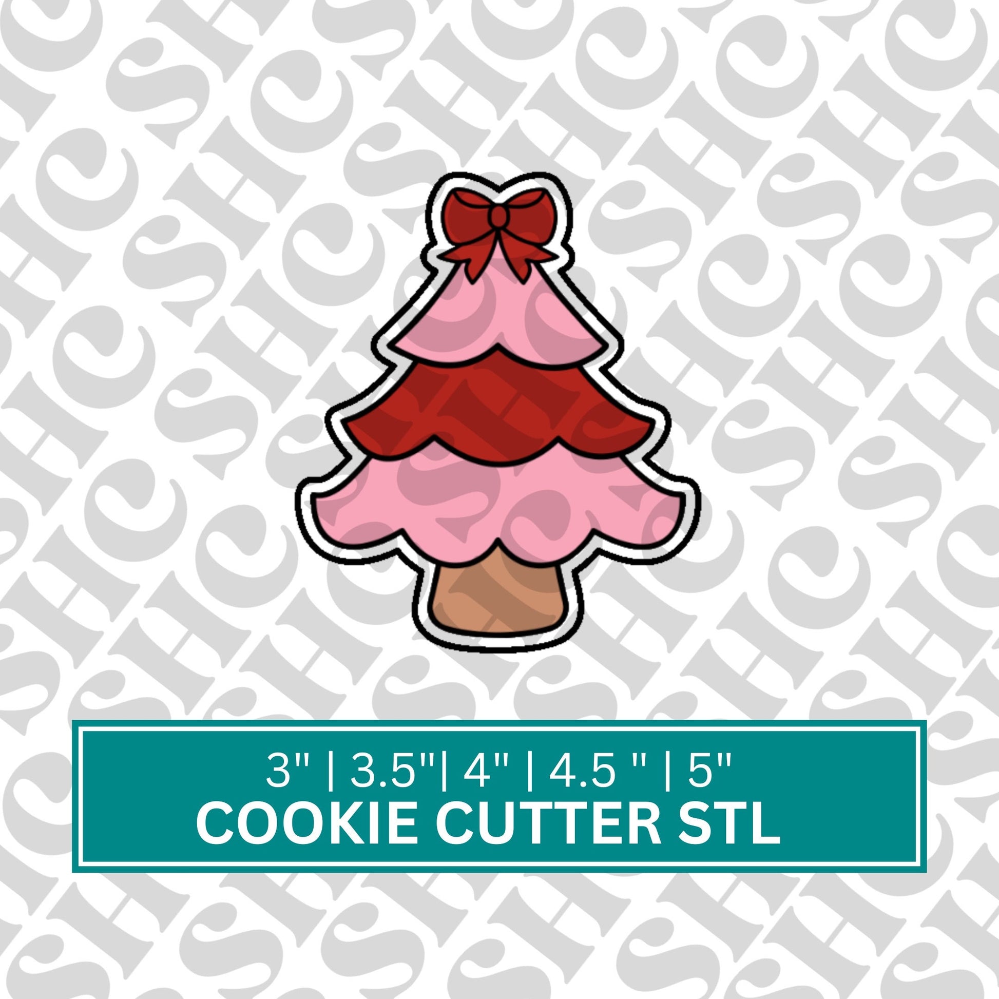Christmas Tree Cookie Cutter 2 STL, Christmas 3D Printable Baking Tool,Holiday Stl, Xmas Cookie Cutter, Instant Download