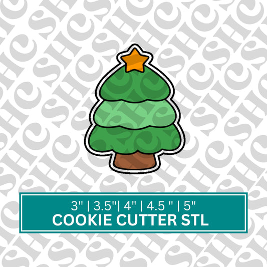 Christmas Tree Cookie Cutter STL, Christmas 3D Printable Baking Tool,Holiday Stl, Xmas Cookie Cutter, Instant Download