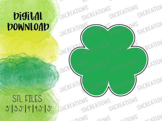 Clover STL FILE| St Patrick's Day Cookie Cutter STL | Four Leaf Stl File | Saint Patrick Cookie Cutter |stl Cookie Cutter | Saint Patrick